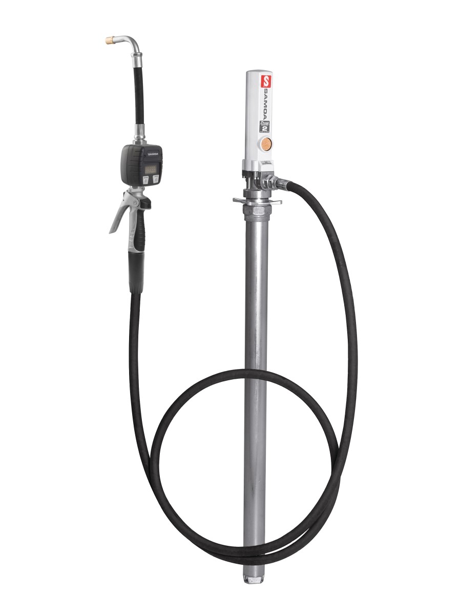 Комплект для масла с насосом РМ2 1:1 и счетчиком для бочек 205 л, 52 л/мин по доступной цене в Автомеханика