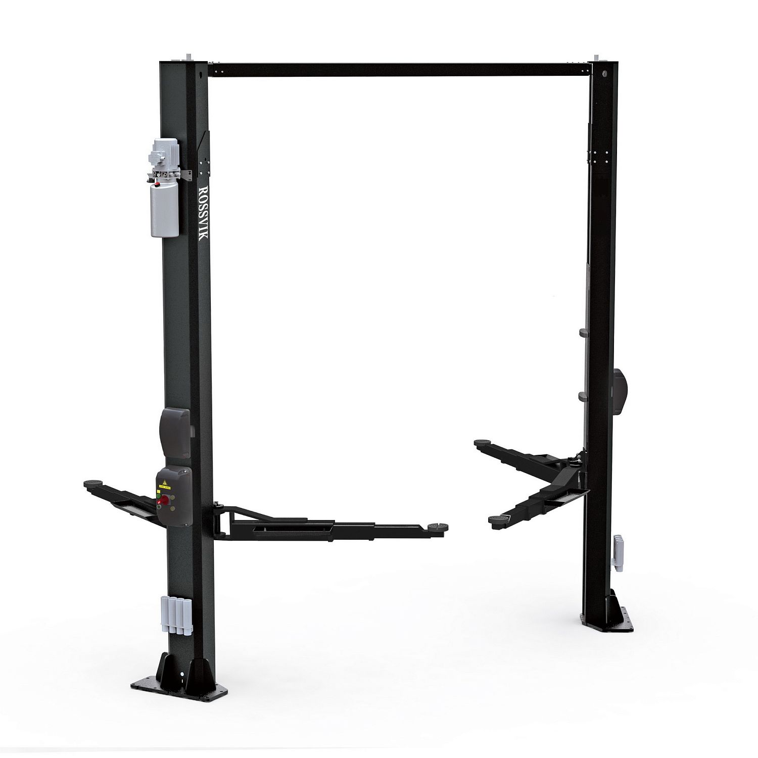 Автоподъёмник двухстоечный электрогидравлический ROSSVIK, PRO V2-5.5L г/п 5.5т, с верхней синхронизацией, 380В RAL7016D Серый