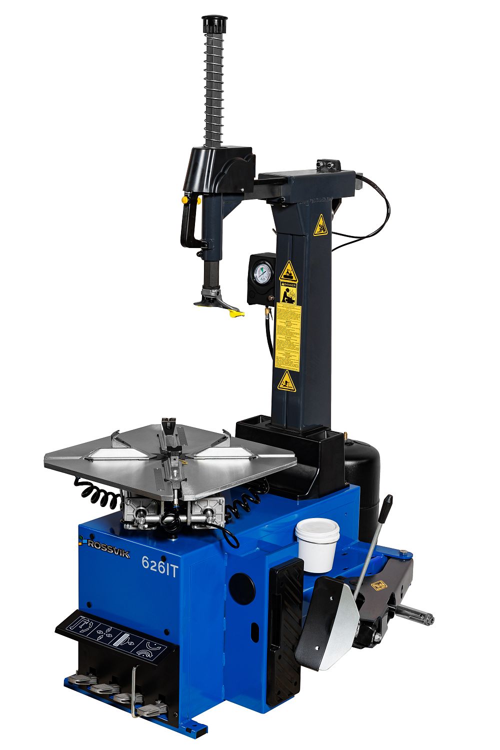 Станок шиномонтажный ROSSVIK V-626IT, авт, до 26", 380В, 2ск, взрыв. накачка. Цвет синий RAL5005