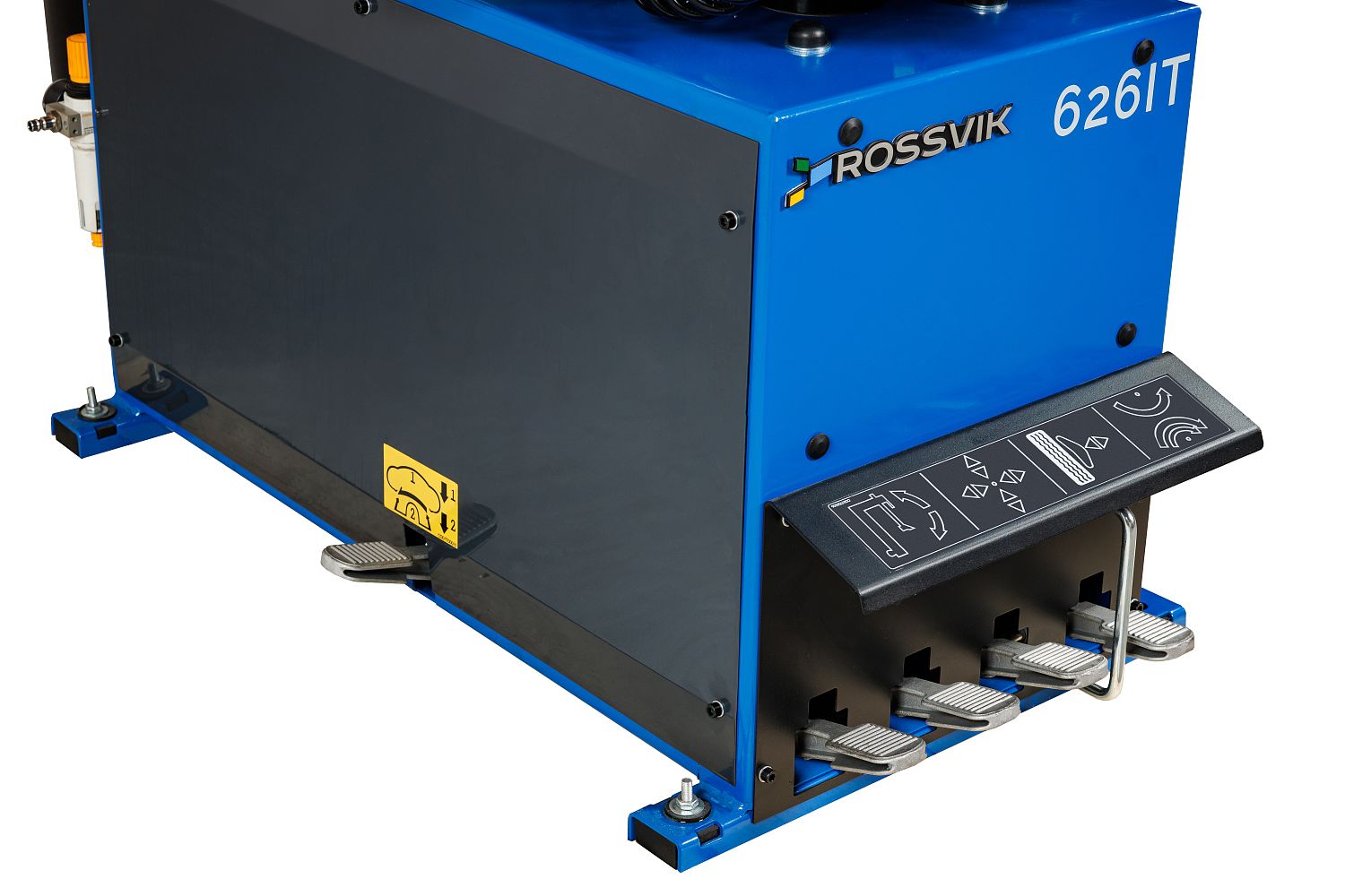 Станок шиномонтажный ROSSVIK V-626IT, авт, до 26", 380В, 2ск, взрыв. накачка. Цвет синий RAL5005